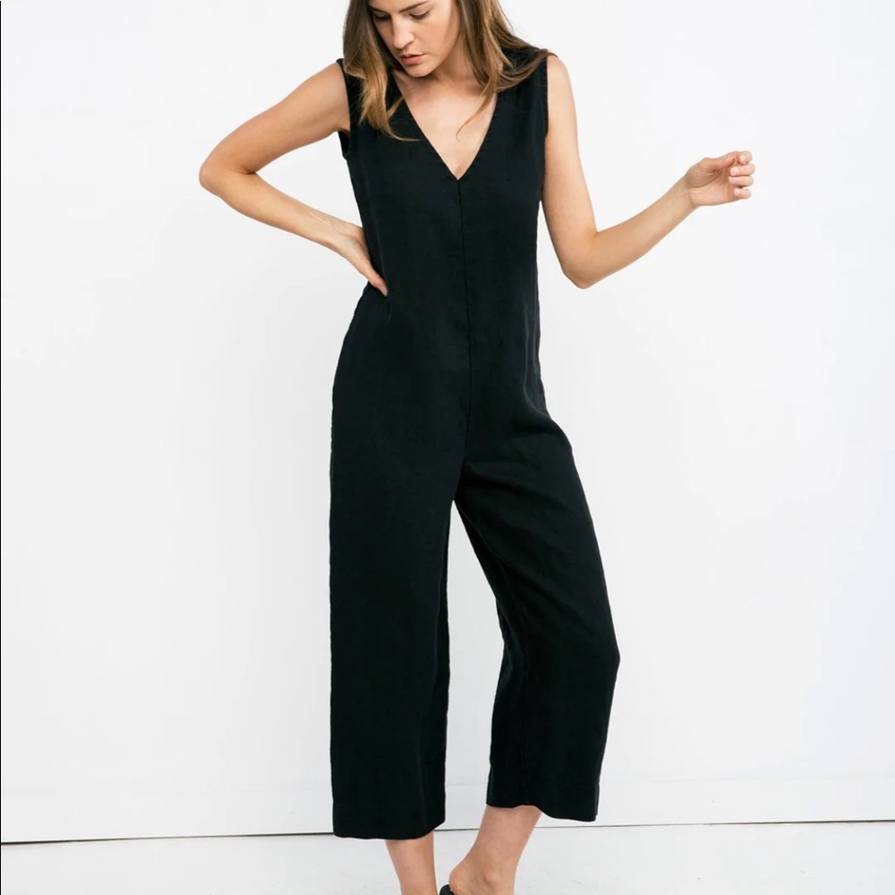 Elizabeth Suzann Mara Jumpsuit in Midweight Linen